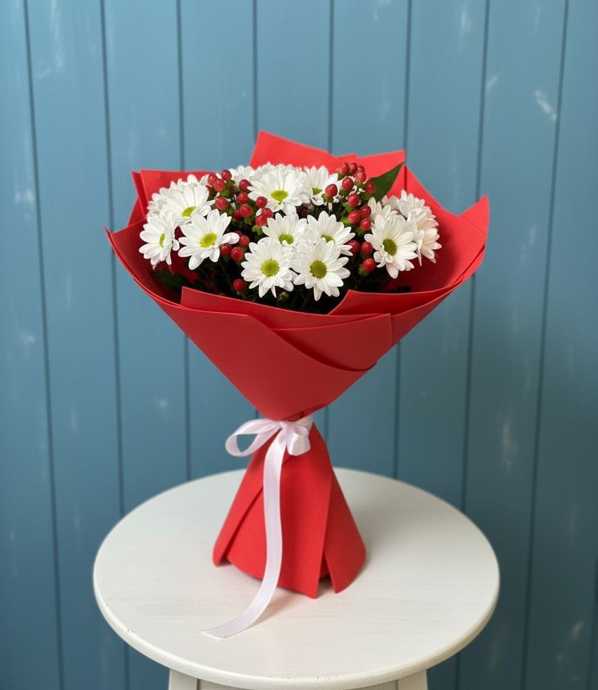 Букет цветов из: Хризантемы в Вербилках