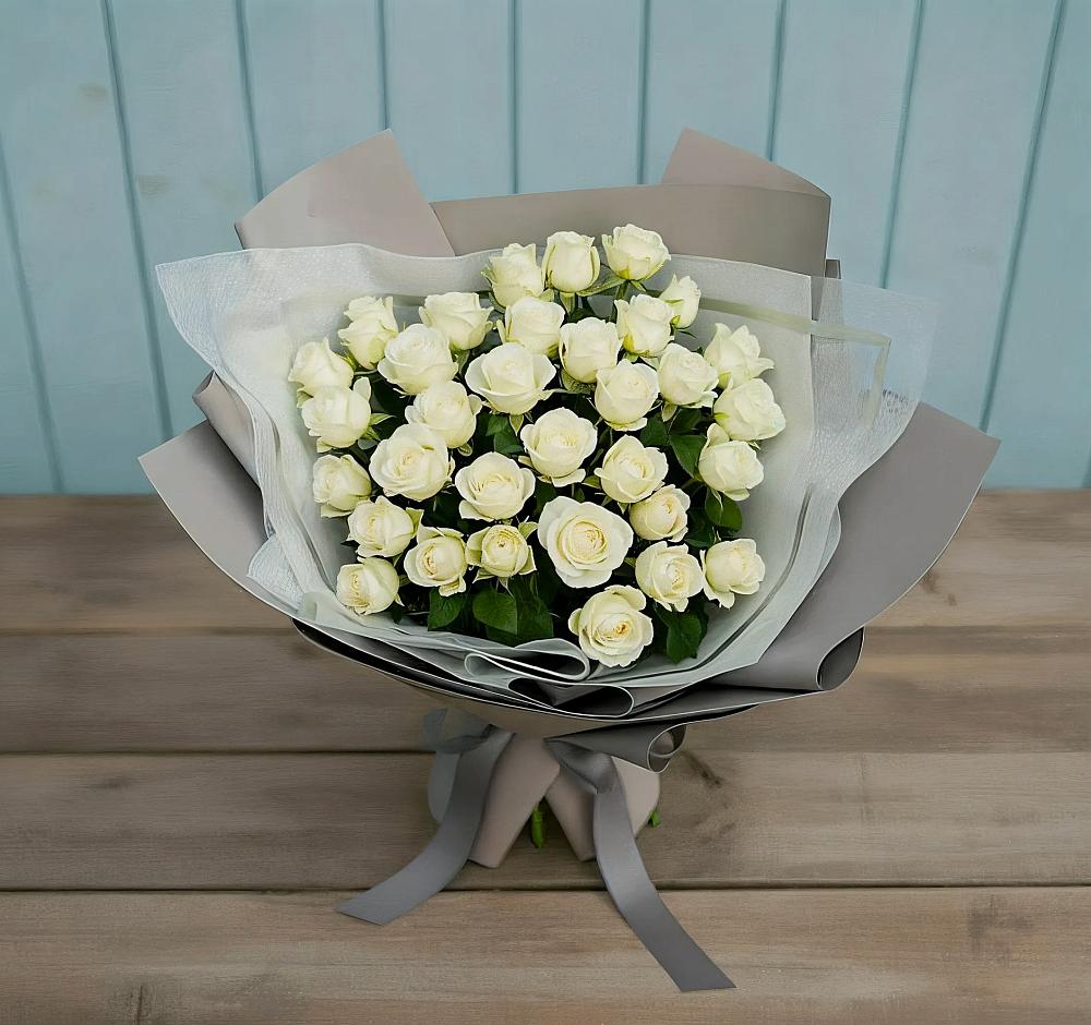 Букет Белоснежная нежность в Вербилках