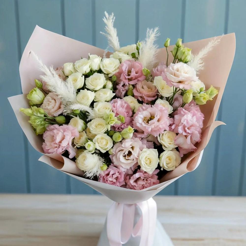 Букет цветов из: Альстромерии и Розы в Вербилках