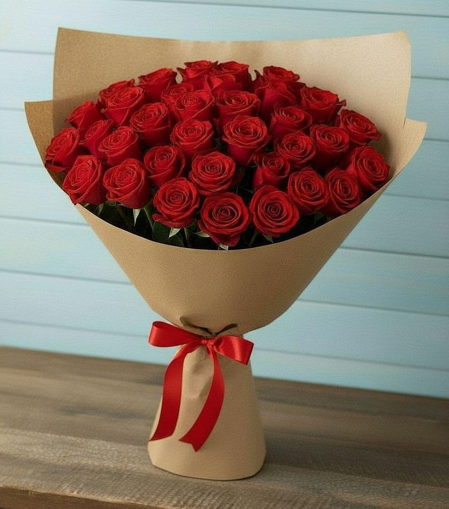 Букет Красные розы Милано в Вербилках