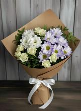 Букет цветов из:  Хризантемы и Розы #REPLACE_PRED# Вербилках