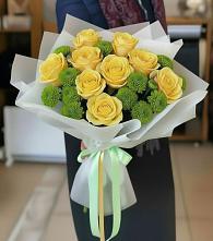 Букет цветов из:  Хризантемы и Розы #REPLACE_PRED# Вербилках