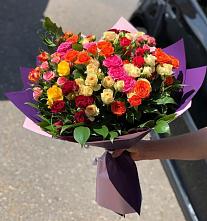Букет Микс из разноцветных кустовых роз #REPLACE_PRED# Вербилках