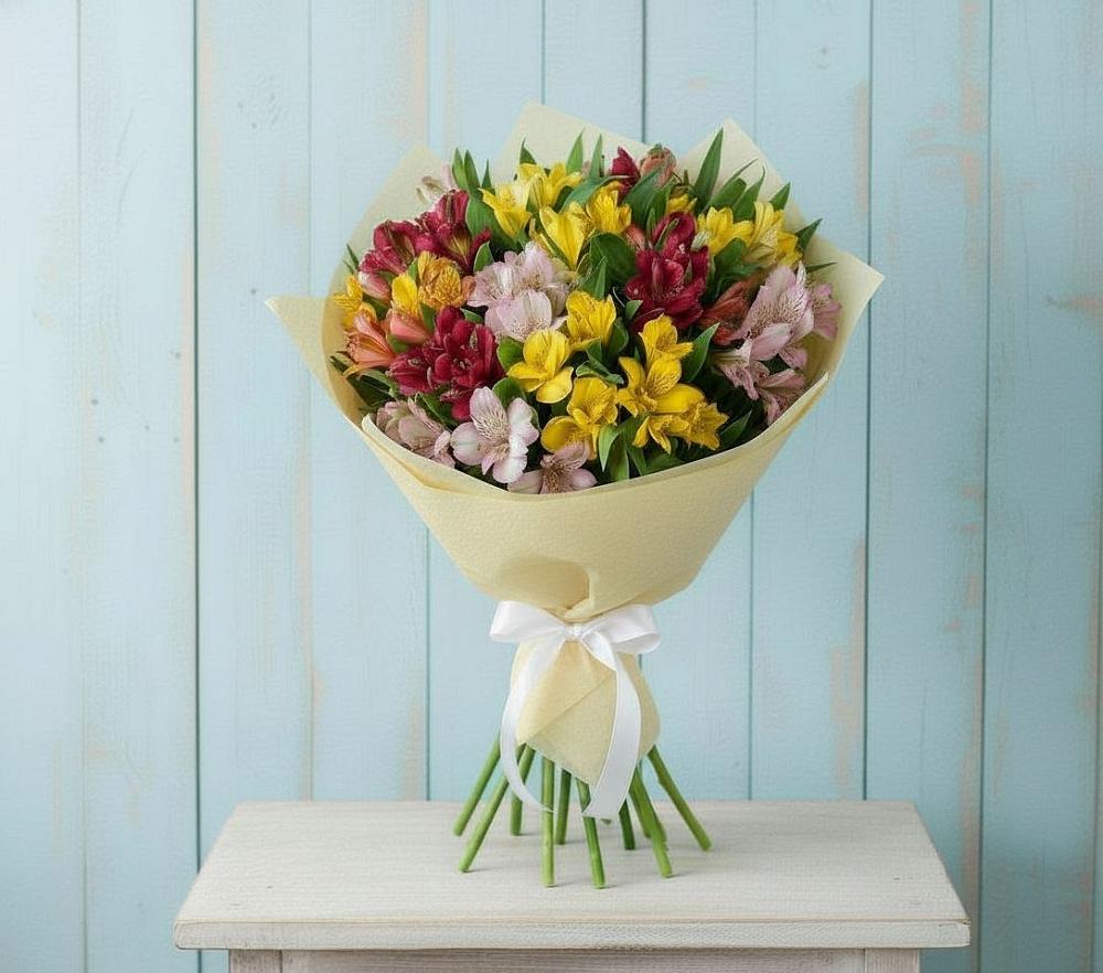 Букет цветов из: Альстромерии в Вербилках