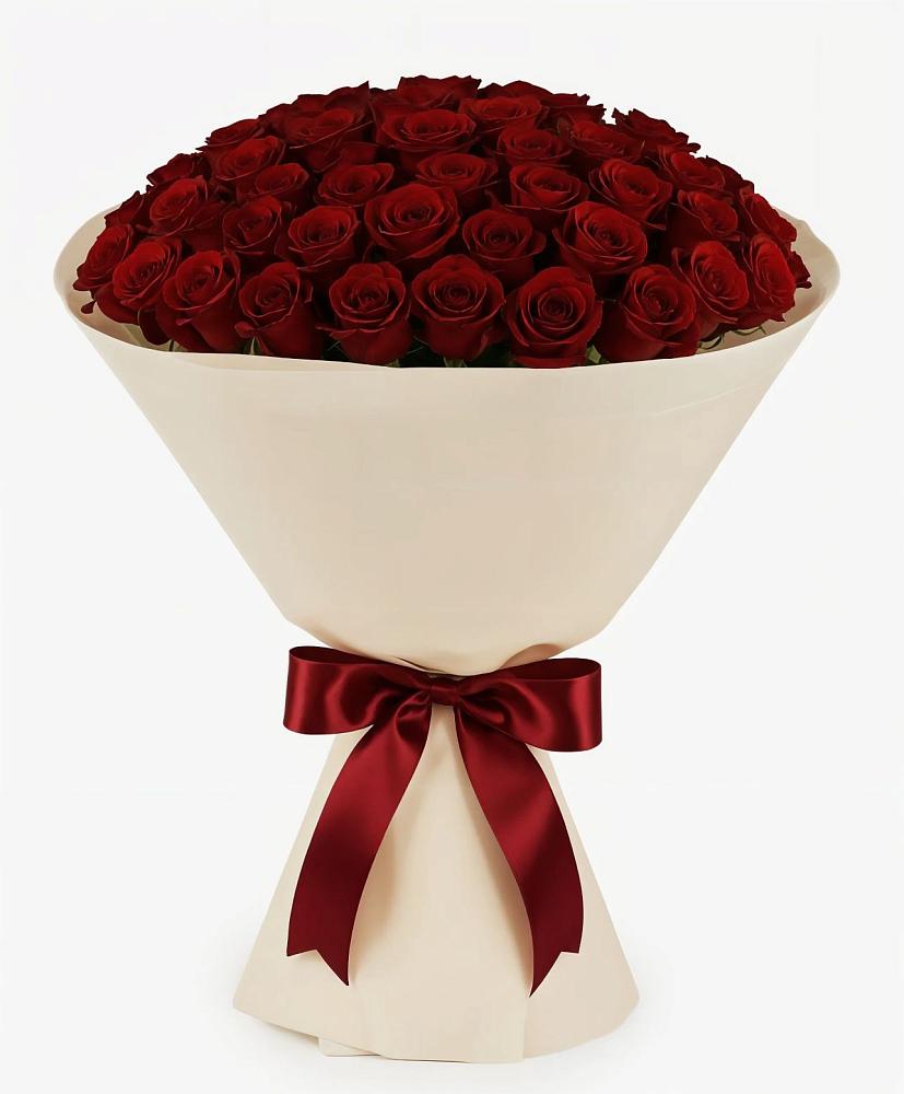 Букет 101 Бордовая роза Блэк Бакарра в Вербилках