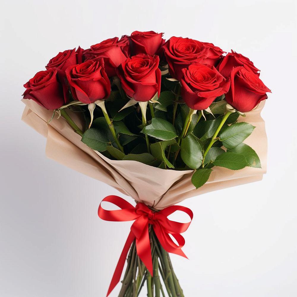 Букет 11 Красных роз Эдлесс Лав в Вербилках