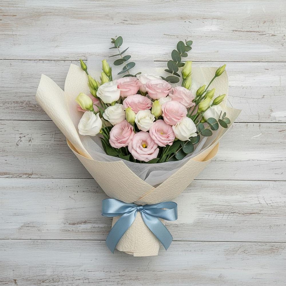 Букет цветов из: Лизиантусы в Вербилках